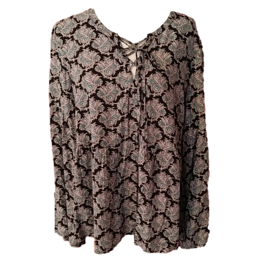Daniel Rainn DR2 Tunic Peasant BOHO Top L